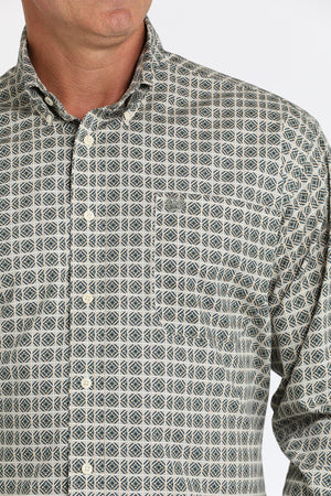 Men's Long Sleeve Print Shirt - Cinch