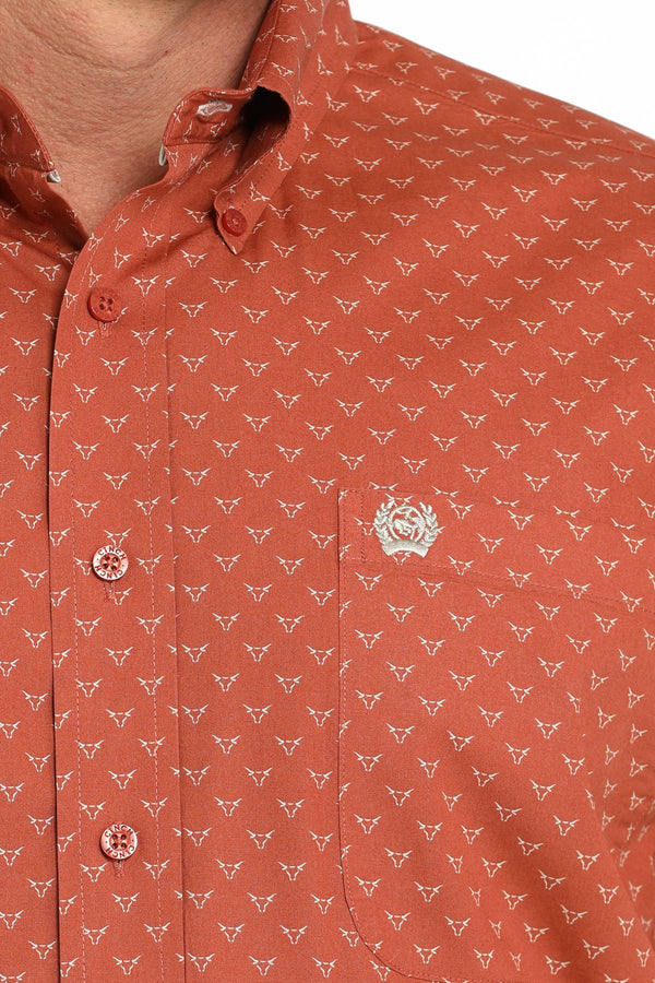 Men's Steer Print Shirt- Cinch