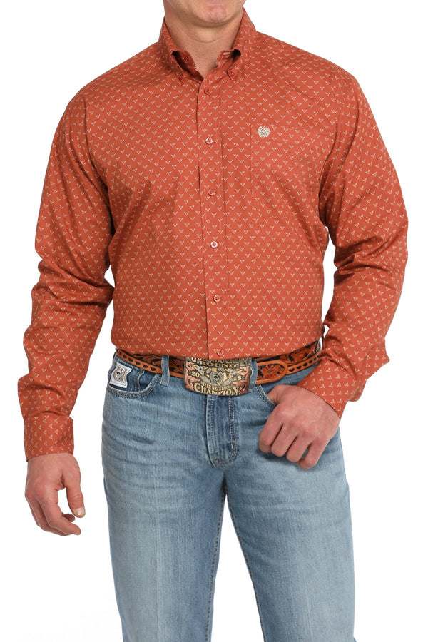 Men's Steer Print Shirt- Cinch