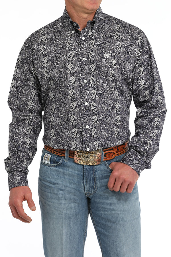 Men's Paisley Print Western Shirt - Cinch