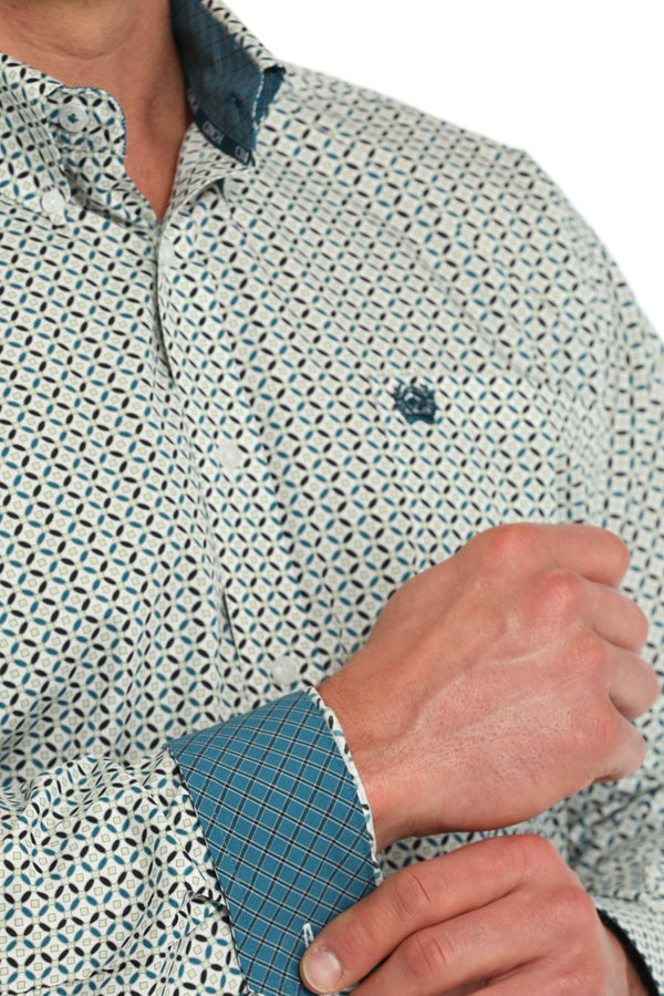 Men's Geometric Print Western Shirt - Cinch