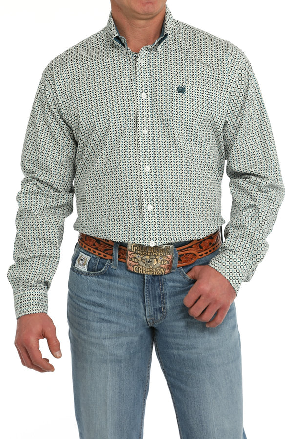 Men's Geometric Print Western Shirt - Cinch