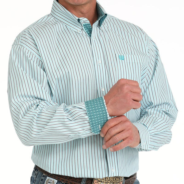 Men's Striped Button-Down Western Shirt - Cinch