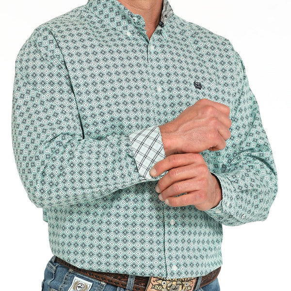 Men's Medallion Print Western Shirt - Cinch