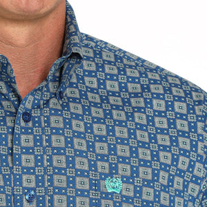 Men's Short Sleeve Medallion Shirt - Cinch