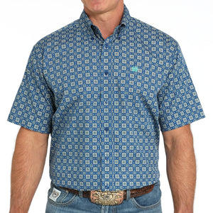Men's Short Sleeve Medallion Shirt - Cinch