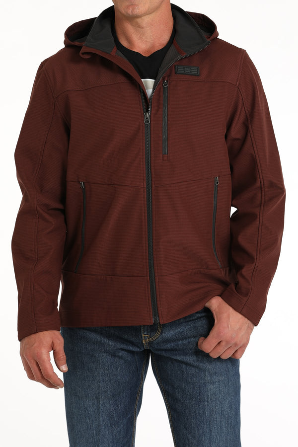 Mens Hooded Cinch Jacket Front