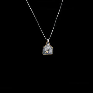 The Goldhorn Eartag Pendant - Vogt Silversmith