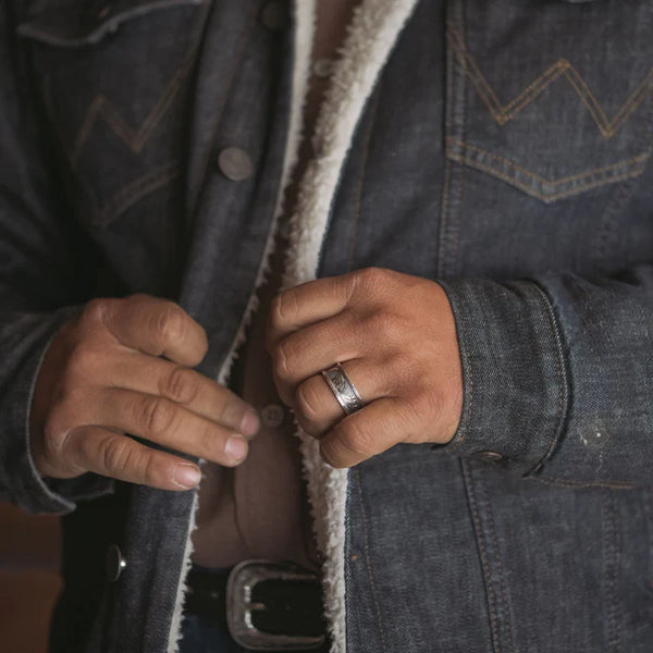 The Clay Men's Ring - Vogt Silversmiths