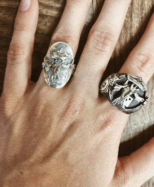 The Johnny Bones Ladies Ring - Vogt Silversmiths