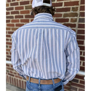 Men's LS Stripe 1 Pkt Shirt - Panhandle Slim