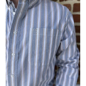 Men's LS Stripe 1 Pkt Shirt - Panhandle Slim