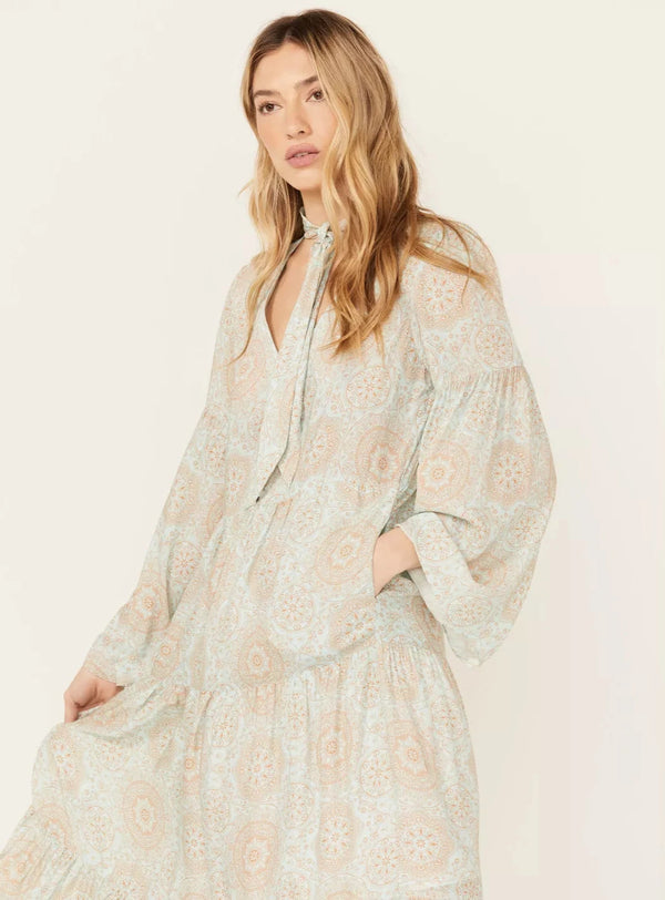 Mandala Print Midi Dress - Stetson