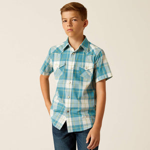 Boy's Harry Retro Gasoline Fit Shirt - Ariat