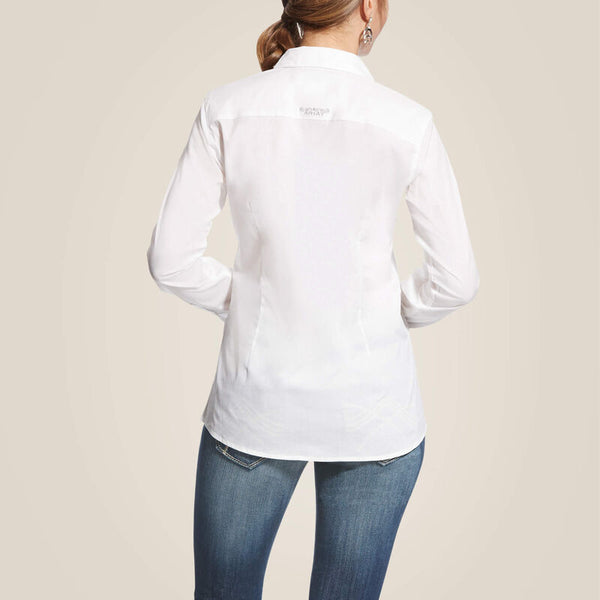 Women's White Stretch Button Up - Ariat