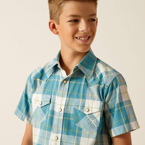 Boy's Harry Retro Gasoline Fit Shirt - Ariat