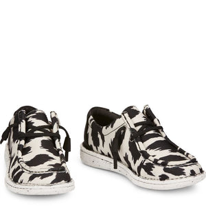 Women's Hazer Shoe BLACK/WHITE - Justin
