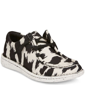 Women's Hazer Shoe BLACK/WHITE - Justin