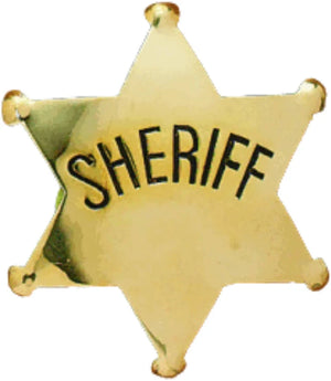 Sheriff Star Kids Badge - Austin Accent