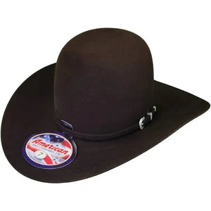 100X Chocolate Open Crown Felt Hat - American Hat Co.