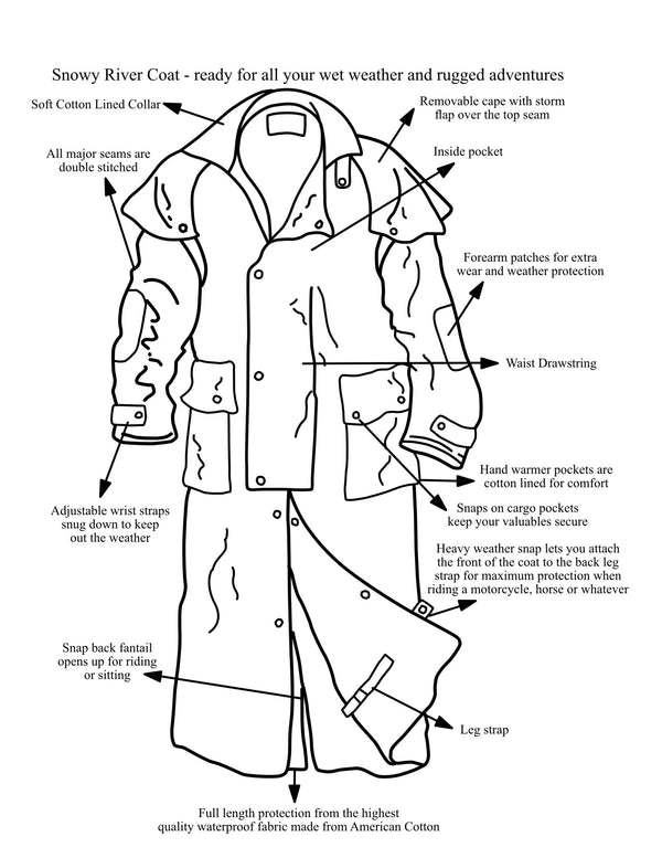 duster foxfire coat diagram