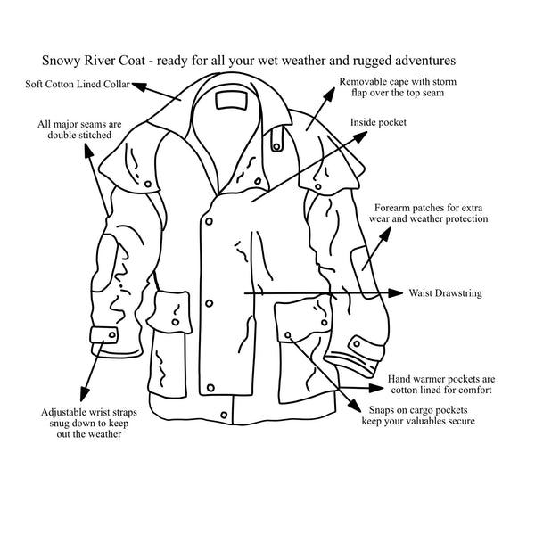 Short Snowy River Riding Coat - Foxfire Inc.