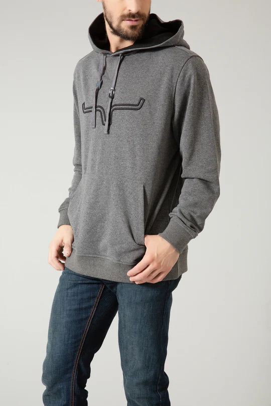 Men's Charcoal Gray Hoodie - Kimes