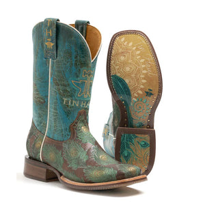 Women's Feather Plume Boots - Tin Haul