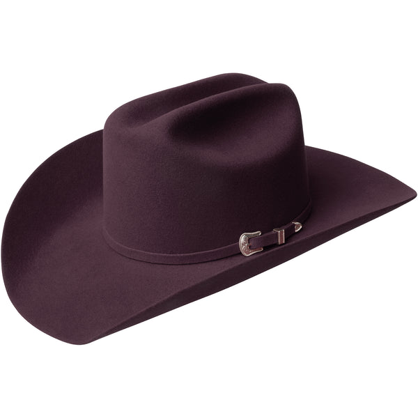 4X Lightning Cherry Lacquer Felt Hat - Bailey Hats