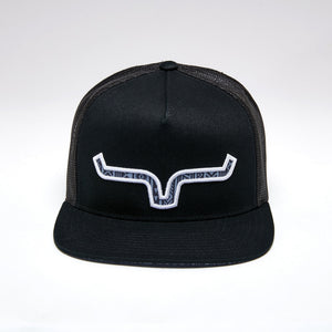 Delano High Profile Black Trucker Cap - Kimes Ranch