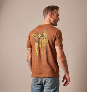 Men's Lucky B Saddle Tee - Kimes Ranch