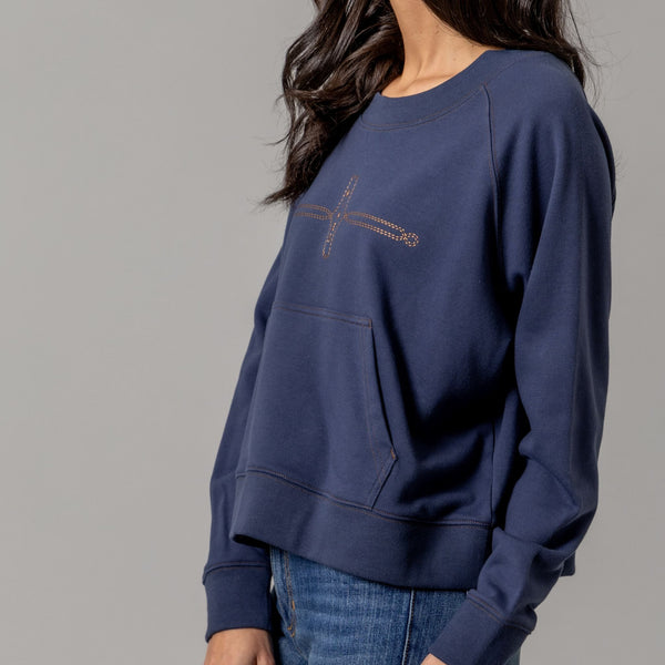 Women's Gracie Cropped Sweatshirt - Kimes Ranch