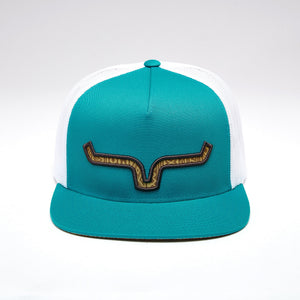 Delano High Profile Teal Trucker Cap - Kimes Ranch