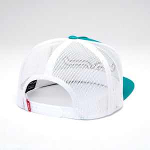 Delano High Profile Teal Trucker Cap - Kimes Ranch
