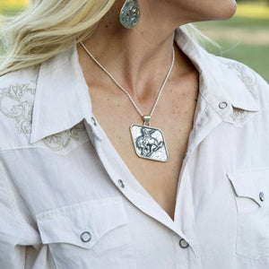 The Bronco Rider Pendant - Vogt Silversmiths