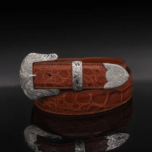 The Engraved Tombstone Buckle Set