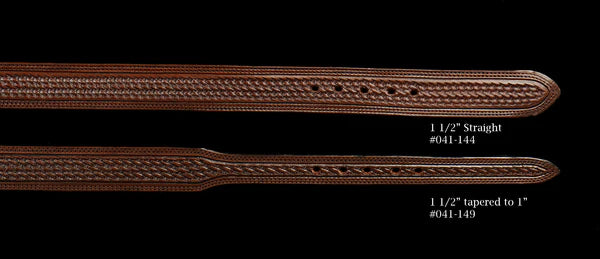 Basket Weave Straight Belt - Vogt Silversmiths