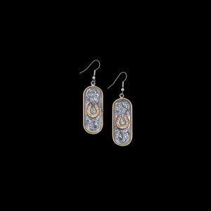 The Golden Fortune Earrings - Vogt Silversmiths