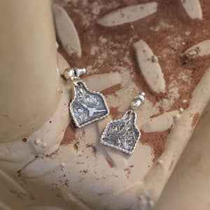 The Silver Horn Eartag Earrings - Vogt