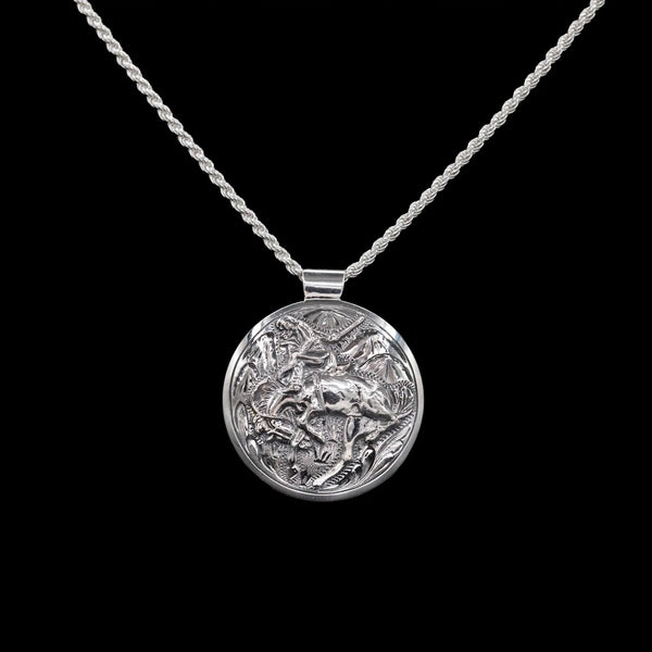 The Bronco Buster Pendant - Vogt Silversmiths