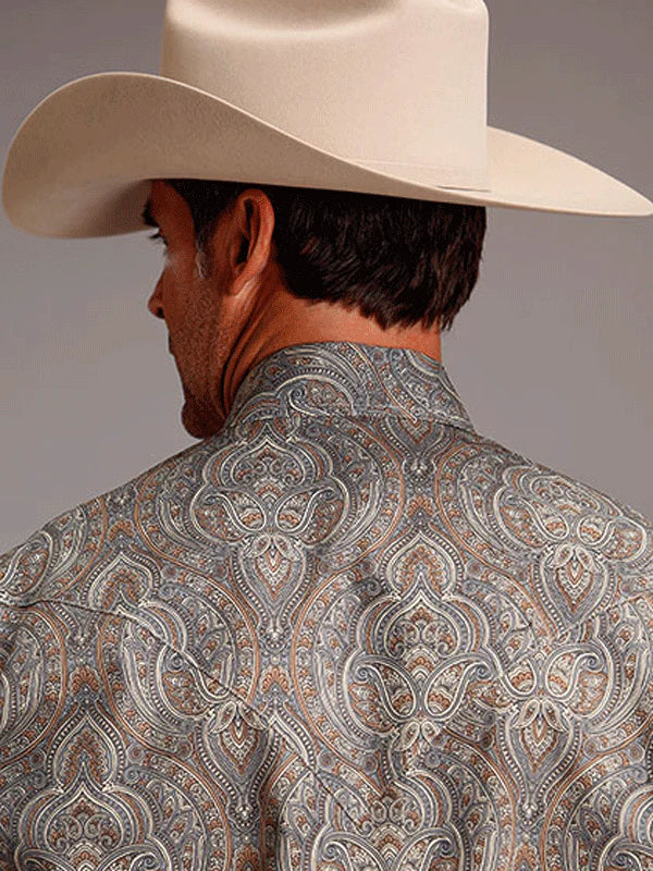 Men's Desert Medallion Paisley Western Shirt - Stetson