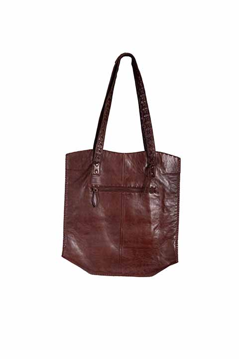Chocolate Leather Tote
